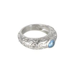 Celebrindal sertie Topaze bleue - Bague