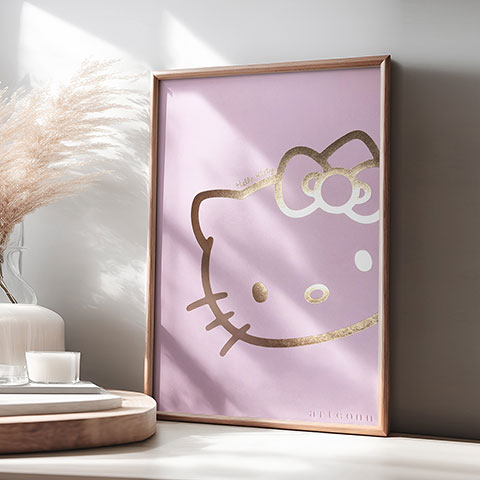 Affiche de collection - Cut face - Hello Kitty