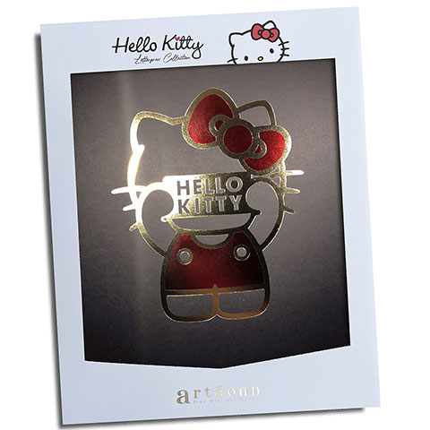 Affiche de collection - Sign or et rouge - Hello Kitty