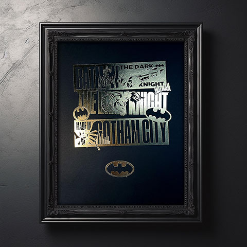 Affiche de collection - BATMAN GOTHAM CITY OR - Batman