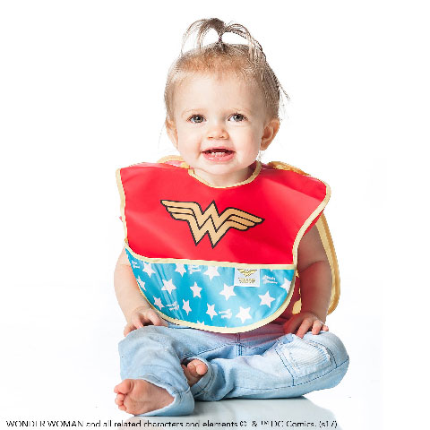SUPER BAVOIR avec cape amovible Wonder Woman