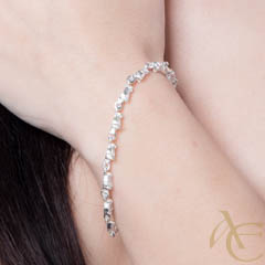 Intense - bracelet argent 925ème et oxyde zirconium