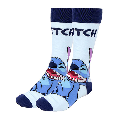 Lot 3 paires de chaussettes Stitch 40-46 - Lilo et Stitch
