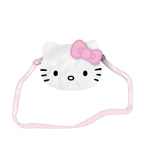 Sac bandoulière peluche - Hello Kitty