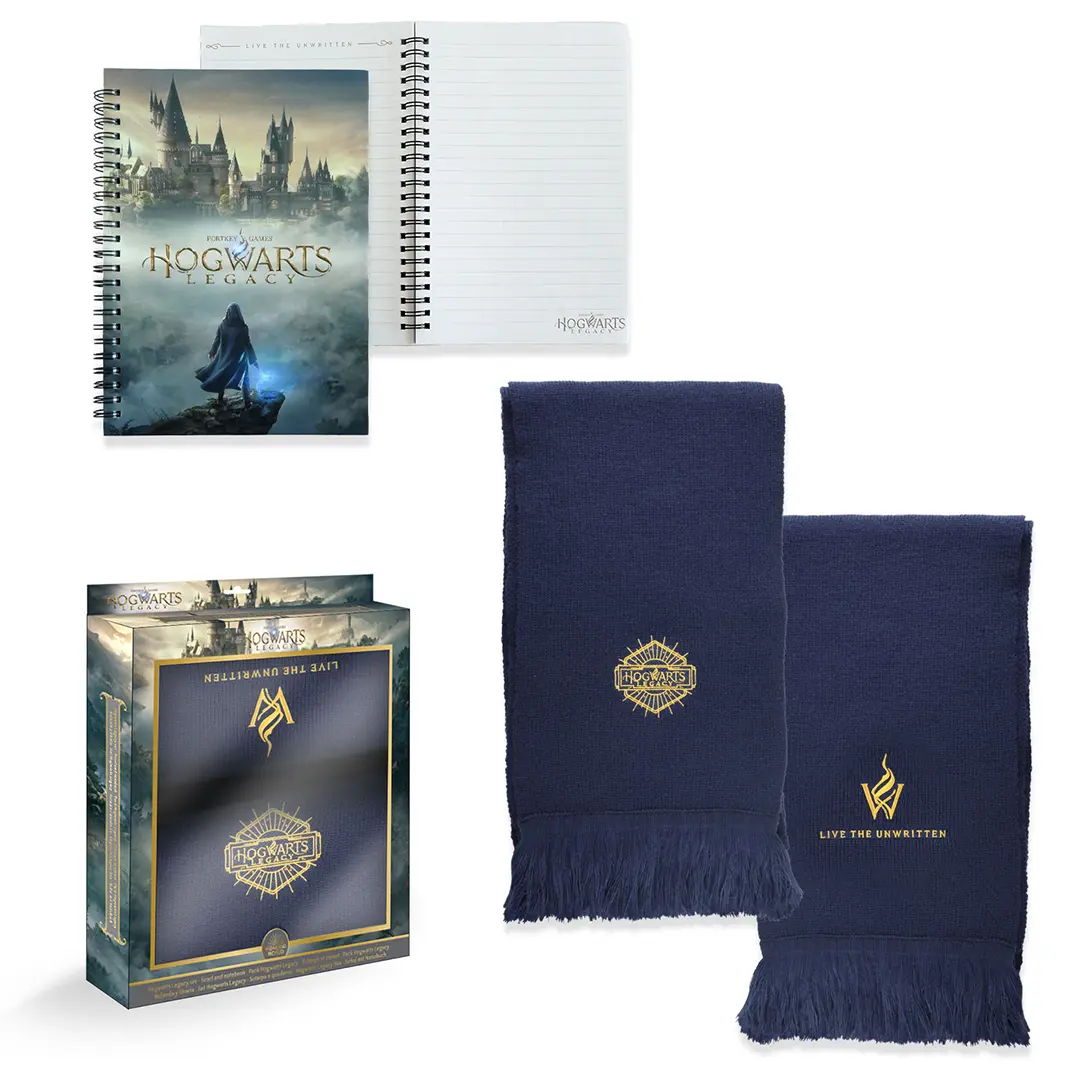 Pack Hogwarts Legacy - Écharpe et carnet