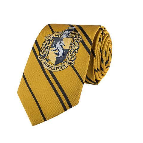 Cravate Poufsouffle - Logo tissé - Harry Potter