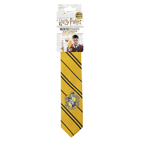 Cravate Poufsouffle - Logo tissé - Harry Potter