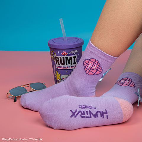 Lot 3 paires de chaussettes - Saja Boys - KPop Demon Hunters