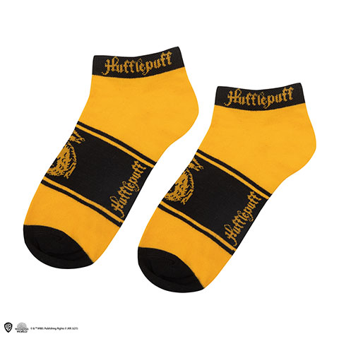 Lot de 3 paires de chaussettes courtes Poufsouffle - Harry Potter
