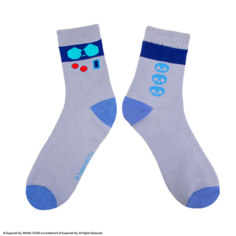 Lot 3 paires de chaussettes 8-Bit, Rico & Mortis - Brawl Stars