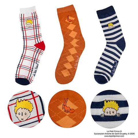 Lot 3 paires de chaussettes - Le Petit Prince