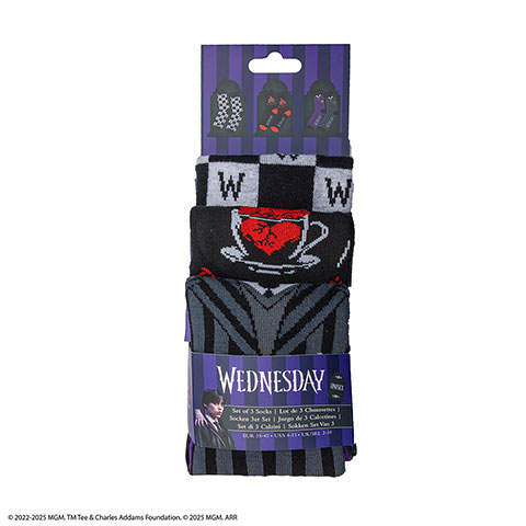 Lot 3 paires de chaussettes - Wednesday