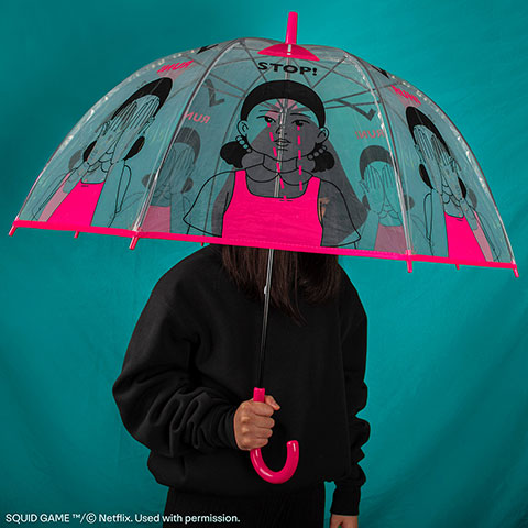 Parapluie transparent - Squid Game