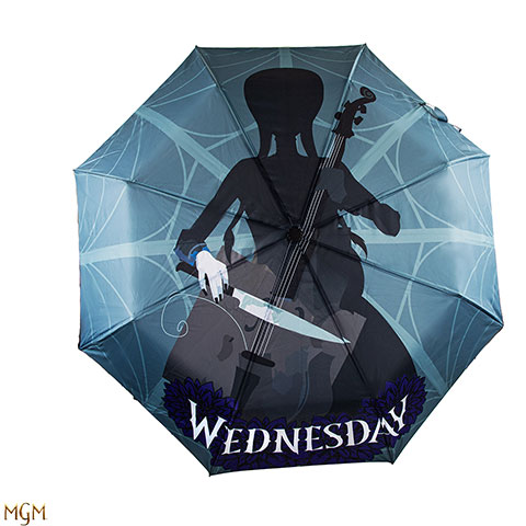 Parapluie Wednesday et violoncelle - Wednesday