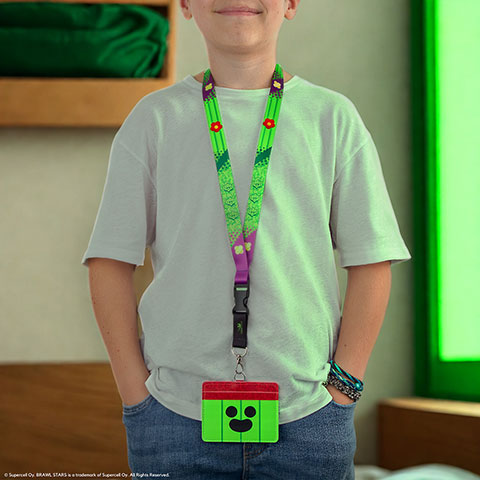 Lanière porte-carte Spike- Brawl Stars