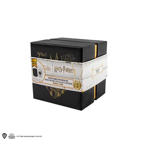 Bougie Carte du Maraudeur et collier Retourneur de Temps - Harry Potter