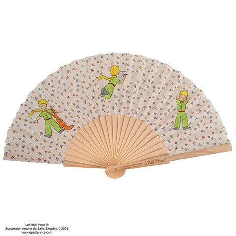 Éventail pliable – Jardin de fleurs sauvages – Le Petit Prince