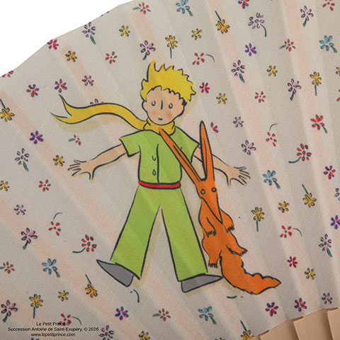 Éventail pliable – Jardin de fleurs sauvages – Le Petit Prince