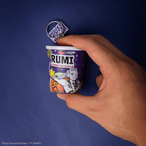 Porte-clés squishy - Nouilles Rumi saveur Superstar - KPop Demon Hunters