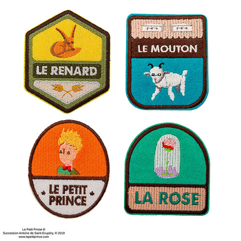 Lot de 4 patch - Le Petit Prince