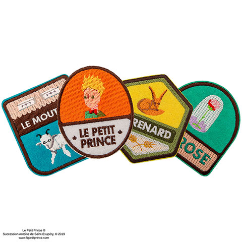 Lot de 4 patch - Le Petit Prince