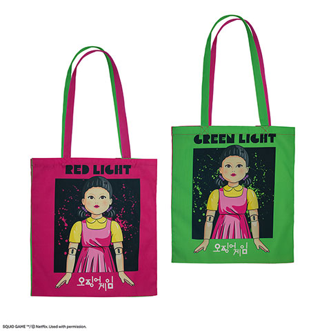 Tote Bag red, green - Squid Game