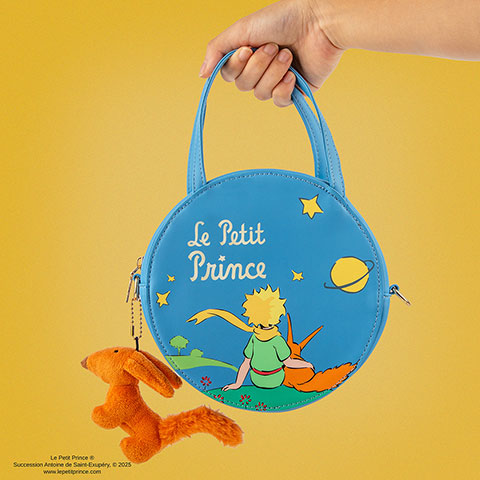 Sac à bandoulière et peluche - Étoiles - Le Petit Prince