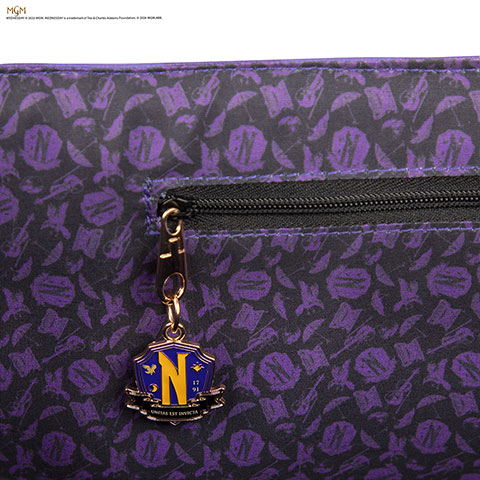 Sac cabas Nevermore Academy violet - Wednesday