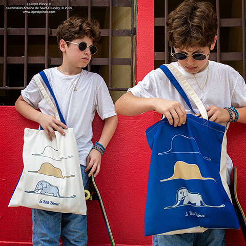 Tote Bag Un boa constricteur digérant un éléphant - Le Petit Prince