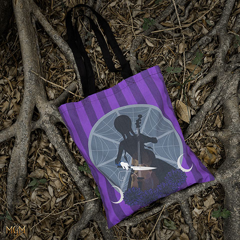 Tote bag Wednesday et violoncelle - Wednesday