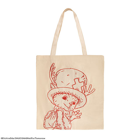 Tote Bag brodé - Croquis de Chopper - One Piece Netflix
