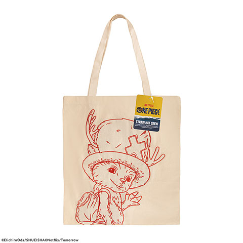 Tote Bag brodé - Croquis de Chopper - One Piece Netflix