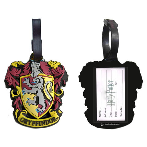 Porte étiquette pour bagage  -  Logo Maison Gryffondor - Harry Potter