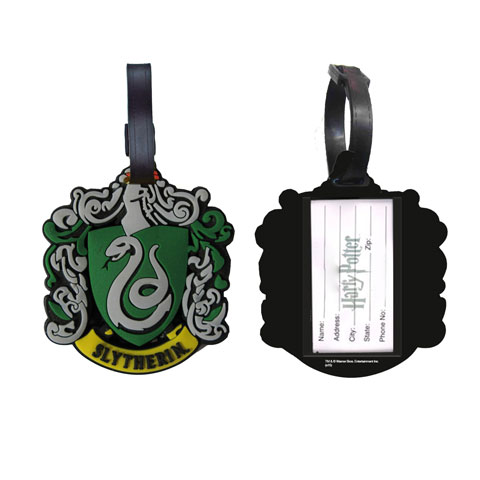 Porte étiquette pour bagage  -  Logo Maison Serpentard - Harry Potter