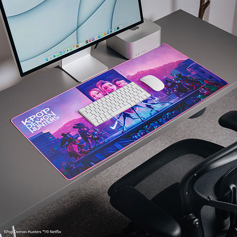 Tapis de bureau XL - Takedown Huntr/x - KPop Demon Hunters