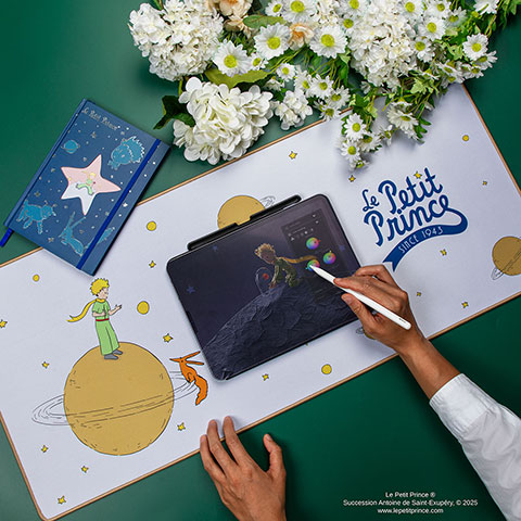 Tapis de bureau – Compagnons célestes – Le Petit Prince