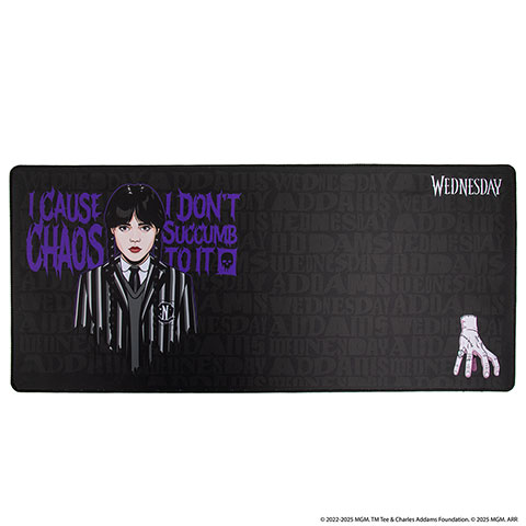 Tapis de bureau – Je provoque le chaos – Wednesday