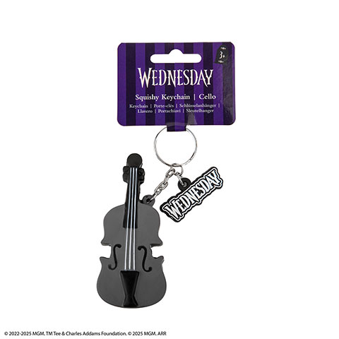 Porte-clés squishy - Violoncelle - Wednesday