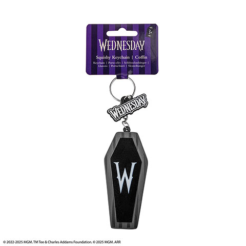 Porte-clés squishy - Cercueil - Wednesday