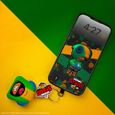 Porte-clés squishy Leon - Brawl Stars