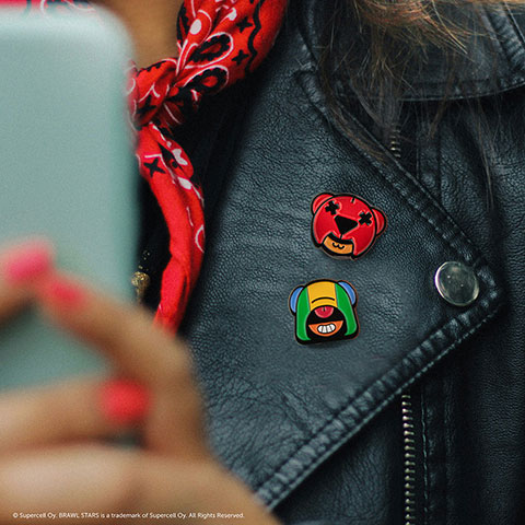 Set 2 pin‘s Nita & Leon - Brawl Stars