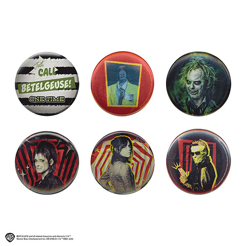 Set de 6 badges - Beetlejuice