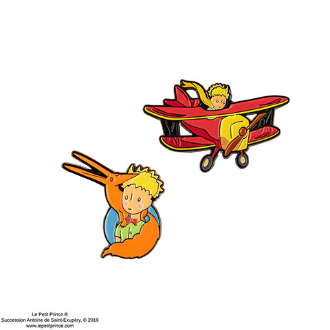 Set 2 pin’s L’aventure de l’aviateur - Le Petit Prince