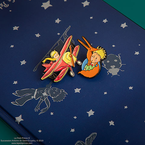 Set 2 pin’s L’aventure de l’aviateur - Le Petit Prince
