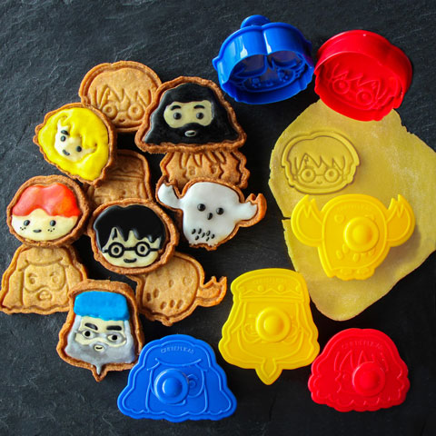 Lot de 6 emporte-pièces Kawaii pour cookies - Harry Potter