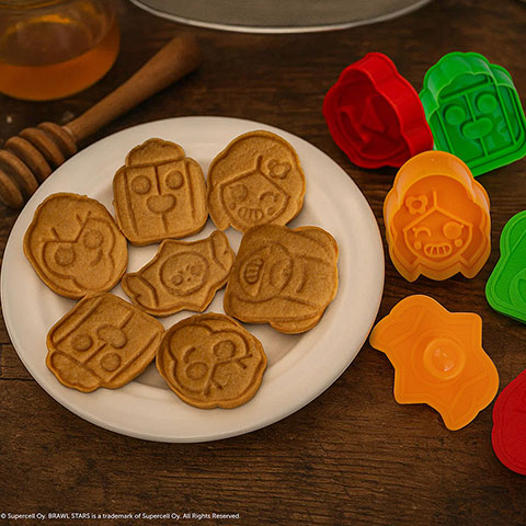 Lot de 6 tampons silicone pour cookies - Brawl Stars