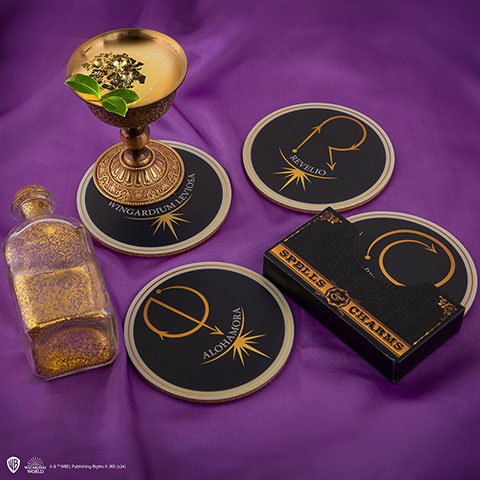 Lot de 4 sous-verre - Sortilèges - Harry Potter