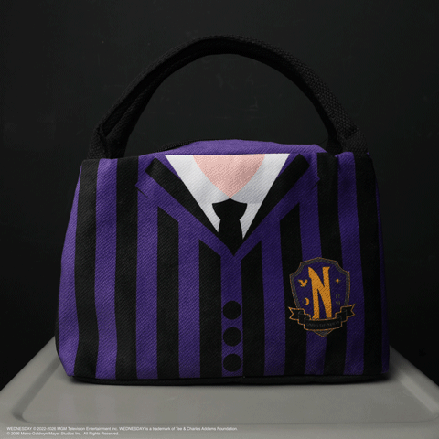 Lunch Bag - Nevermore Noir & Violet - Wednesday