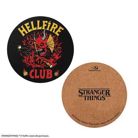 Lot de 4 sous-verre Hellfire Club - Stranger Things