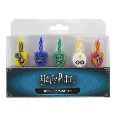 Harry Potter - Set 10 bougies Anniversaire logo Harry potter